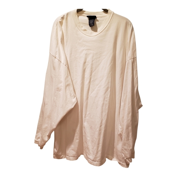 Puritan White Long Sleeve Tee Minimalist Design - Picture 1 of 5